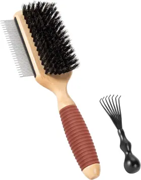 313028124109 DOG Pin Boar Bristle Brush Cats Shedding