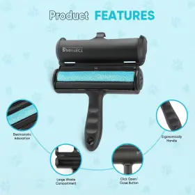 Dkp-phrr-bk DK PROTECT Roller Pet Hair Remover Lint Cat Dog #2