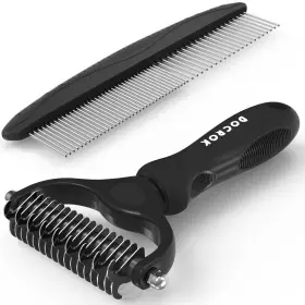 785034357367 DOCROK Pet Undercoat Rake Dematting Deshedding