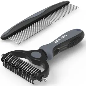 785034357404 DOCROK Pet Brush Comb Cat Dog Shedd