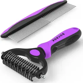 GFS524 DOCROK Pet Brush Comb Undercoat Rake Dematting Deshe