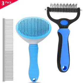 445030231209 DOG BRUSHES DESHEDDING Pack Pet Rake Cleaning