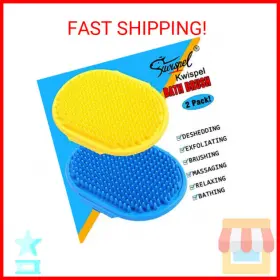 761210483624 DOG GROOMING BRUSH Pet Shampoo Bath Shedding Soo #2