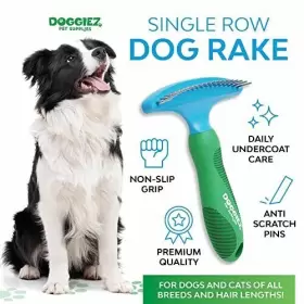 850044098040 DOGGIEZ PET SUPPLIES Rake Deshedding Brush Dogs #2