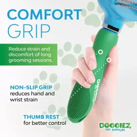 850044098057 DOGGIEZ PET SUPPLIES Double Row Dog Rake Comb #3