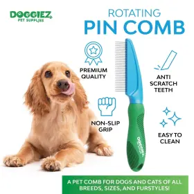 850044098125 DOGGIEZ PET SUPPLIES Rotating Pin Detangling #2