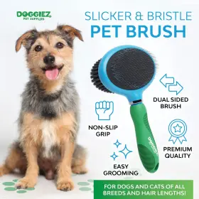 850044098170 DOGGIEZ PET SUPPLIES Double Dog Brush Cat Pin #2