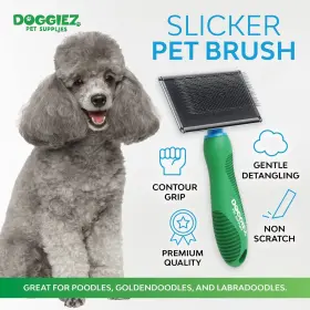 850044098194 DOGGIEZ PET SUPPLIES Slicker Brush Cats Dog Hair #2