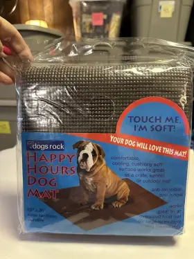 839915006414 DOGS ROCK Happy Mat Waterproof Clean Flat