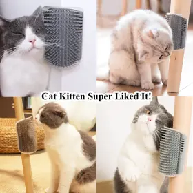 414797213574 DOUBLE 2 C Cat Groomer Pack Wall Corner Catnip #2