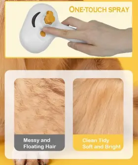 758332957058 DRIHARA Cat Steam Brush Shedding Steamy Hair #3