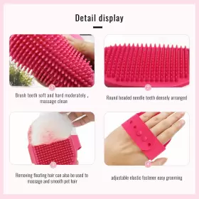 739608335749 DSOE Dog Bath Brush Shmpoo Massage Cleaning #3