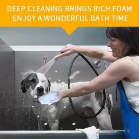 739608335756 DSOE Dog Bath Brush Shmpoo Massage Cleaning Set #3