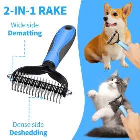 739608335770 DSOE Pet Comb Cats Dogs Steel #3