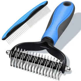 739608335770 DSOE Pet Comb Cats Dogs Steel