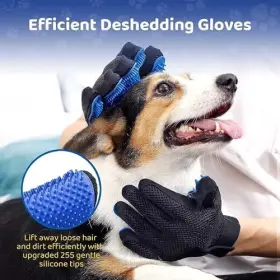 1123 DUDU BEAR Pet Gloves Gentle Shedding Dog Washing Pink #3