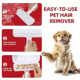 ROLLER-001 DUDU BEAR Pet Hair Remover Lint Efficient Cat Dog #3