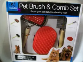 OL-986 DUKE AND TINY Pet Set Brush Comb