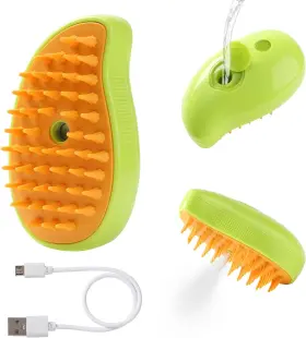 PW-2 DUMPILL Steam Pet Brush Cats Dogs Shedding Water Comb