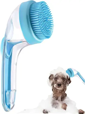 313053744792 DVHNMK Pet Bath Brush Dog Shampoo Bubble Maker