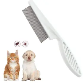 744110068153 DXLAM Flea Comb Dogs Cats Pet Lice Tool Removing
