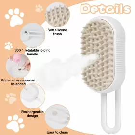 742669558040 EARSEIXUYU Cat Steam Brush Cleaning Brus #2