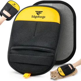 EF-GLOVE-01 EDGEFORGE Pet Hair Removal Glove Dogs Cats Magic
