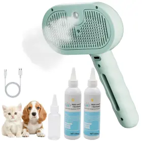 707654199059 ELAPHRENIX Pet Steam Brush Cat Dog Shedding Cle