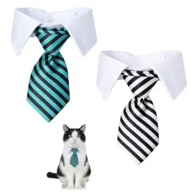5317SBXY6819 ELDRAQTH Cat Dog Neck Tie Collar Formal Pet