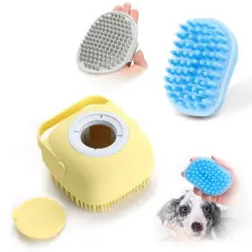 717359312073 ELEGX Pet Bath Massage Brush Soap Shampoo