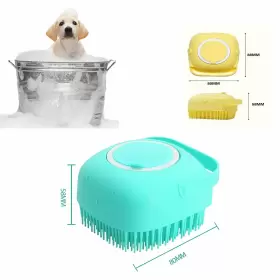760182812395 ELEGX Pet Bath Massage Brush Soap Shampoo Si #2