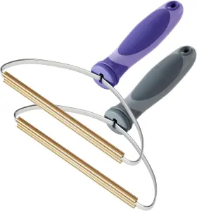 BKP03GRAY-PUR-2P ELEMSY Pet Hair Remover Dog Cat Fur Cleaner