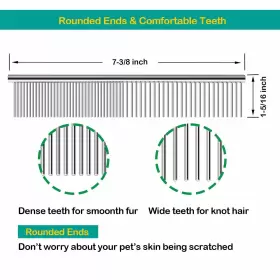 751450305411 ELFIRLY Dog Removing Knots Cat Comb Steel Teet #2