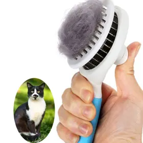 Eesa-a EMMIUSS Cat Brush Shedding Cleaning Slicker Skin #2