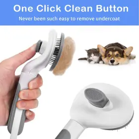 733063653349 EMMIUSS Cat Brush Cleaning Slicker Shedding Loo #3
