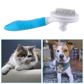 740196894273 EMMIUSS Cat Brush Cleaning Slicker Brushes Loose #2