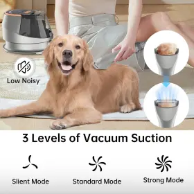VC-004 ENCHE Dog Pet Vacuum Clippers Hair Brush Kit #2