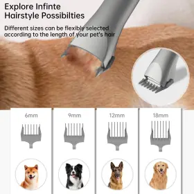 VC-004 ENCHE Dog Pet Vacuum Clippers Hair Brush Kit #3