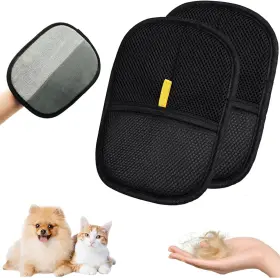 313093148123 ENSTHEE Pet Hair Removal Glove Cats Dogs Remover