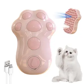 797409342755 ENTTGO Cleaning Cat Steam Brush Shedding Pet