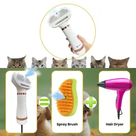 793931624994 ENUKYCOM Pet Hair Dryer Dogs Cats Removal Comb #2