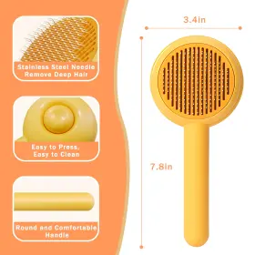 744110228229 EOIVSH Cleaning Slicker Brush Dog Cat Shedding #3