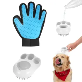 756542404935 EONGEE Pet Bath Brush Scrubber Shampoo Dispenser