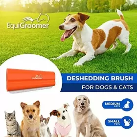 EG-10002ORANGE EQUIGROOMER Easygroomer Deshedding Brush Dogs #3