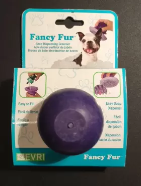 FANCFMCL0112 EVRI Fancy Fur Soap Dispensing Round Rubber Pet
