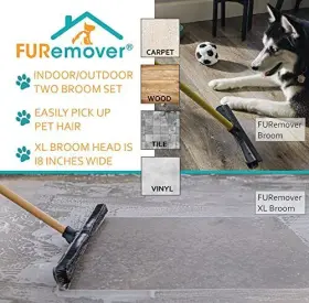 2385A6-AMZ EVRIHOLDER Broom Pet Hair Removal Tool Squeegee #3