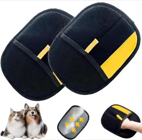 705353919428 EWAIDI Pet Hair Remover Glove Double Wa