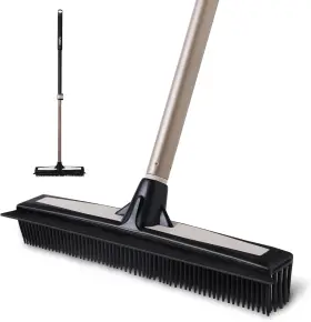 FSR00110-RUBBER EYLIDEN Carpet Rake Pet Hair Removal Broom