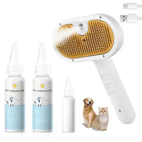 MS-CAT-2S FASHIONARI Pet Steam Brush Dog Spray Hair Removal