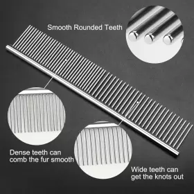 711181200034 FEICCIER Pack Dog Cat Comb Removing Knots Hair #2